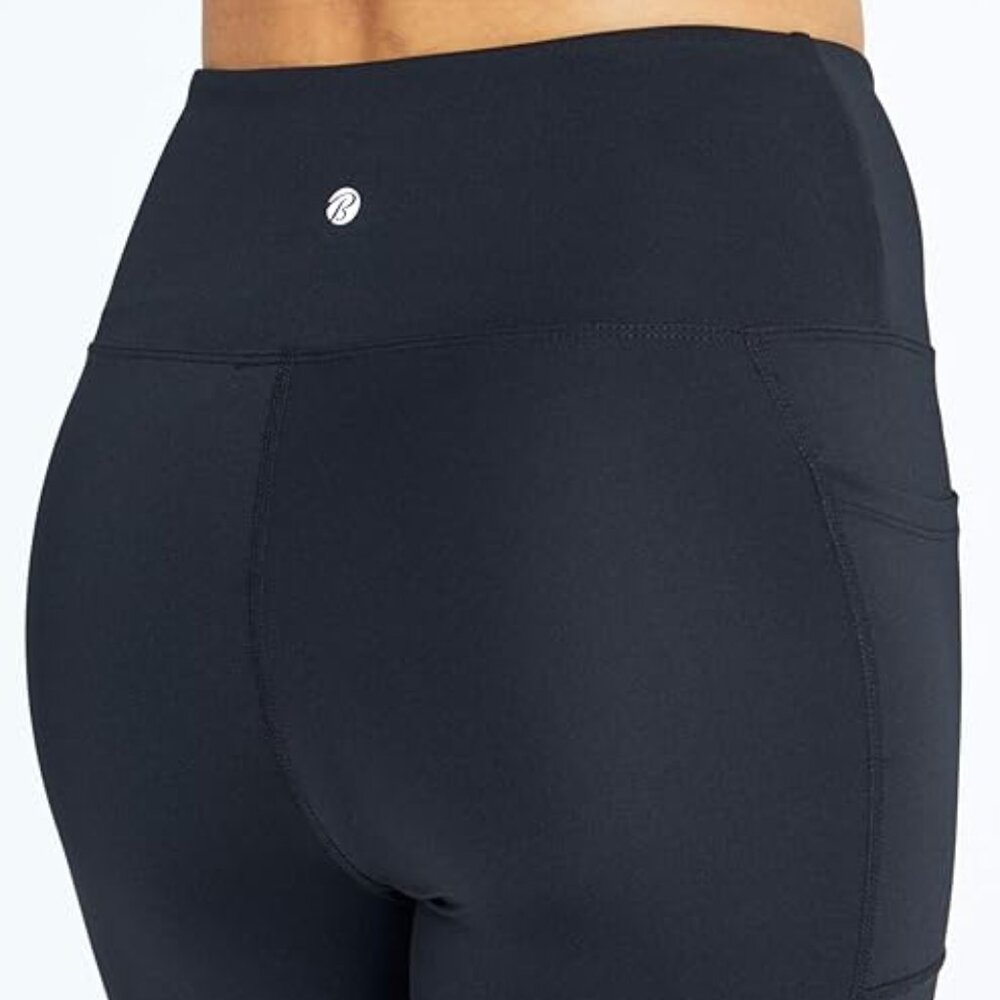 BALLY Total Fitness High Rise Pocket Mid-Calf BLACK Legging SZ S**NEW! - Picture 2 of 6
